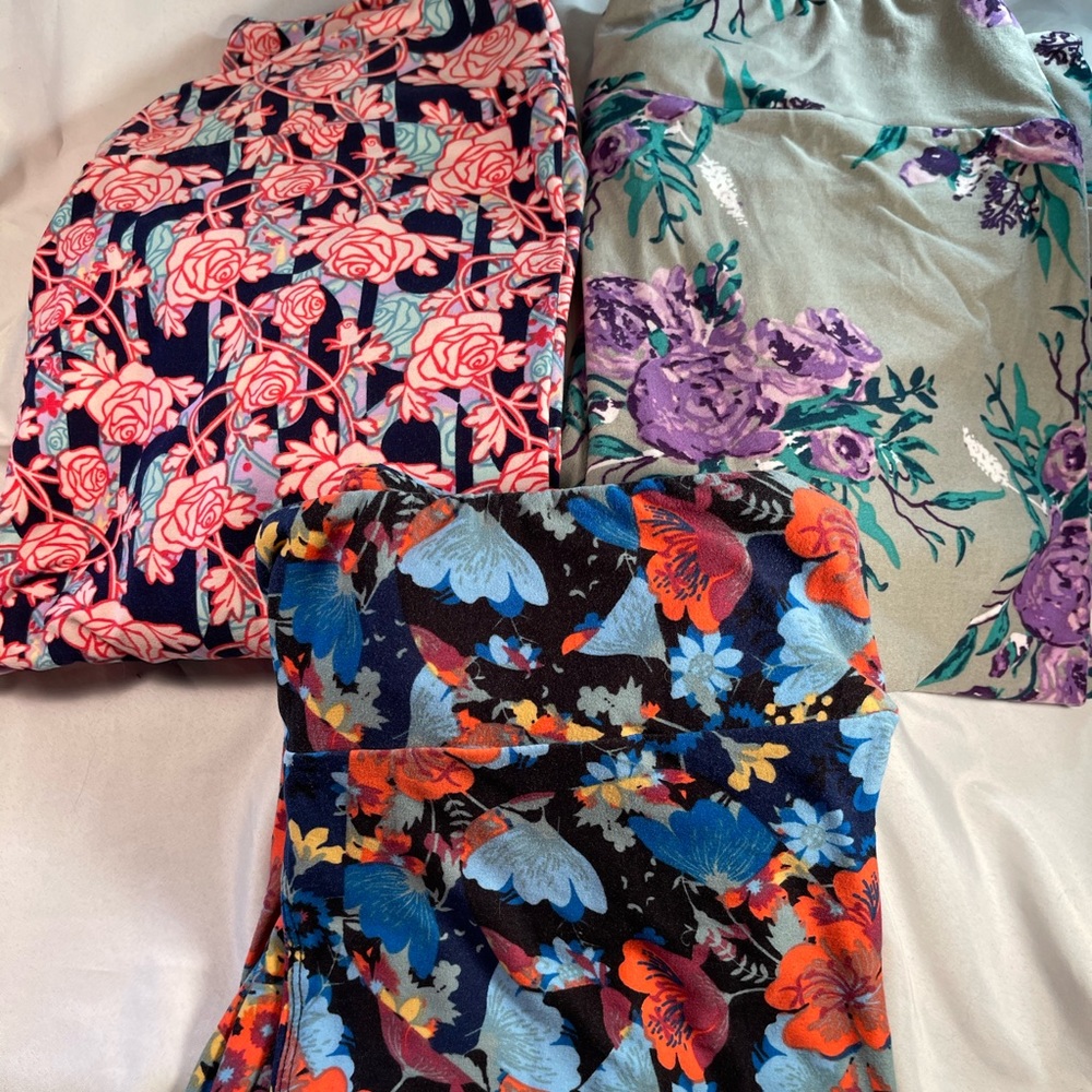 LuLaRoes TC Leggings Flowers